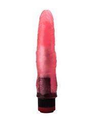 Розовый гелевый виброфаллос - 17,5 см. - 