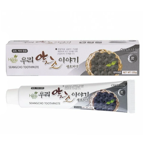 Зубная паста с бамбуковым углем Our Herb Story Charcoal Toothpaste, 120 гр