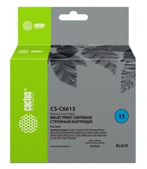 Картридж струйный Cactus CS-C6615 №15 черный (44мл) для HP CC 310, DJ 810c, 816c, 825c, 840c, 843c, 845c, 916c, 920c, 940c, 3810, 3816, 3820, 3822, Fax 1230, DJ v30, v40, v45,  5110, PSC 500, 750, 950