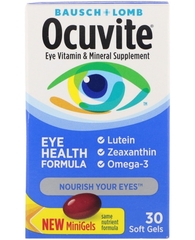 Ocuvite, добавка для зрения, 30 мягких таблеток