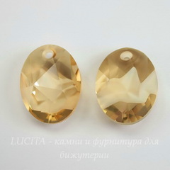 6911 Подвеска Сваровски Kaputt Oval Crystal Golden Shadow (26 мм)