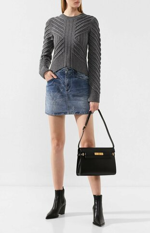 Сумка Saint Laurent Manhattan Baguette черный