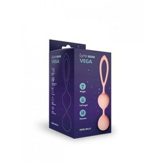 Шарики Кегеля со смещенным центром тяжести Vega, персиковый, 2,8 x 17 см, One Size