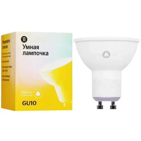 Умная лампа Yandex YNDX-00019 GU10 4.9Вт 400lm Wi-Fi (1шт)