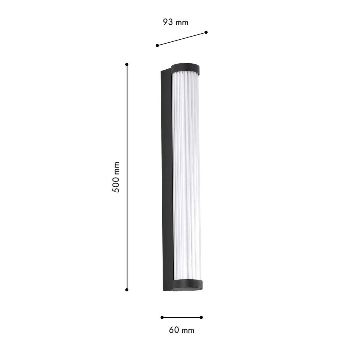 Уличный настенный светодиодный светильник Favourite Kolonne 4639-1W