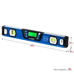 ЗУБР 400 мм, 0-90°, ±0,2°, уровень-уклономер, Профессионал (34286)