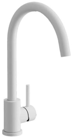 Смеситель для кухни BELZ B70810-8 нержавеющая сталь, белый