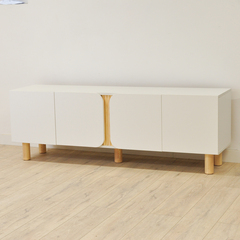 Тумба под телевизор Ола, 160 см, на деревянных ножках из сосны