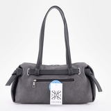 Сумка Саломея 2032 македония серый + черный