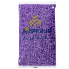 
          Бисер Alingar размер №12 вес 450 гр., сиреневый глянец, непрозрачный, пакет