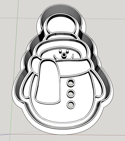 Штамп Снеговик №1