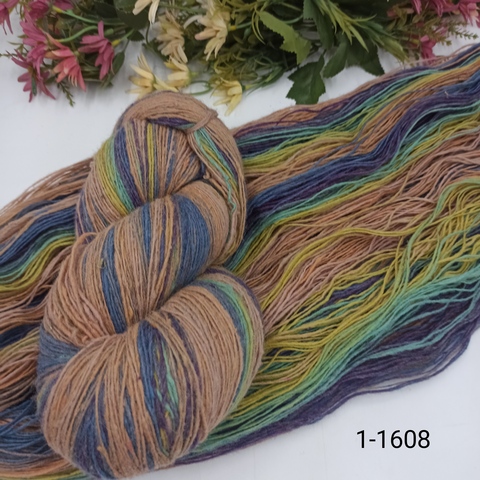 Дундага 6/1 шерсть секционного окрашивания 01-1608 420м/100гр