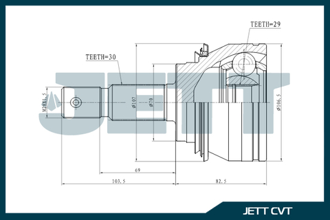 ШРУС внешний JETT V41-9496