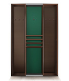 Киевница современная ясень мдф/шпон сукно на 6 киев (Black_bristol,Манчестер 70 yellow green) фото №6