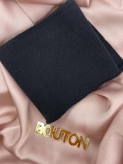 Воротник (подвяз) трикотажный черный 0,4 м, ширина 9 см