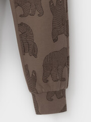 пижама  для мальчика  К 1567/сосновая кора,бурый мишка