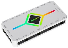 Разветвитель Game Max V4.0 ARGB HUB PWM WH SATA