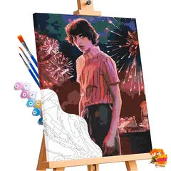 Картина по номерам Очень странные дела Майк Уилер