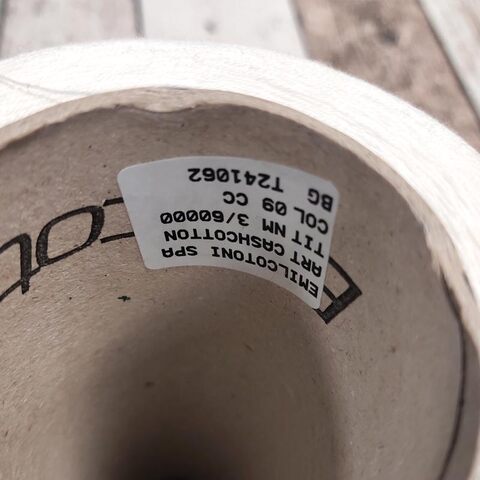 Хлопок c кашемиром (15%) EMILCOTONI CASHCOTTON 3/60 белый молочный