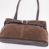 Сумка Саломея 216 эко-замша шоколад