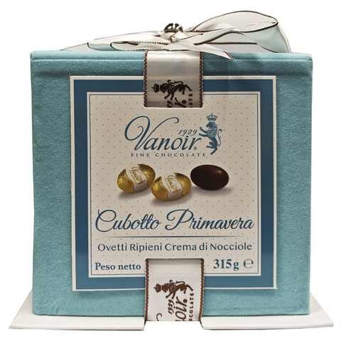 Кубик Примавера с шоколадными яйцами, начиненными ореховым кремом VANOIR 315г