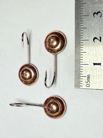 Мормышка Mustad тип 164 цв: медь (2,5гр. d-10мм)