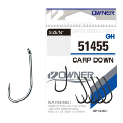 51455 № 6 Крючки OWNER/C'ULTIVA CARP DOWN / продажа от 5 уп.