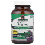 Витекс агнус кастус, Vitex Agnus-Cactus, Nature's Answer, 90 вегетарианских капсул 1