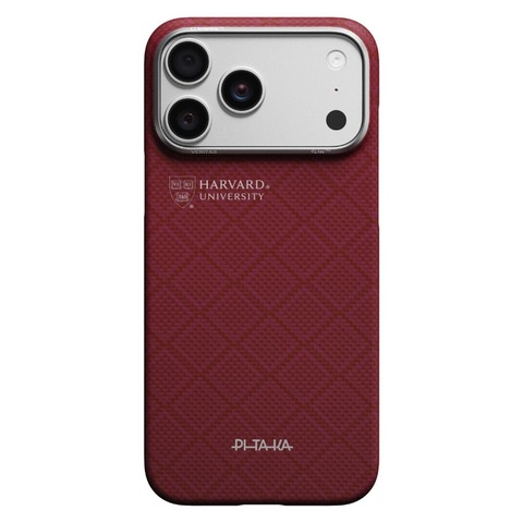 Чехол Pitaka Edge Case для iPhone 17 Pro Max, Гарвардский багровый | Harvard Crimson