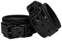 Черные поножи Luxury Ankle Cuffs - 