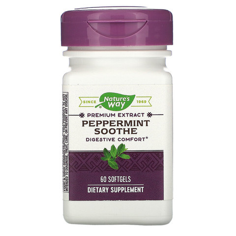 Nature's Way, Peppermint Soothe, 60 Softgels