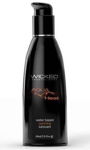 Согревающий лубрикант на водной основе Wicked AQUA HEAT - 60 мл. - Wicked 90227