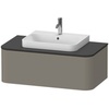 Duravit Happy D.2 Plus Столешница для мебели 1000x550x16мм, с 1м отв под раковину для # HP4931, HP4941, HP4951, HP4961, HP4971, цвет: graphite superma HP031E08080