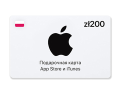 Подарочная карта App Store и iTunes - 200 PLN (Poland) [Цифровая версия] (для ПК, цифровой код доступа)