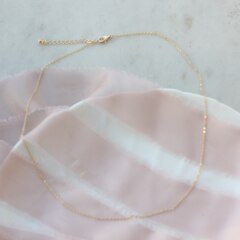 Цепочка с замочком-карабином 45 см, 1,5 мм, позолота, А255