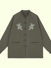 Рубашка RICE CHINESE SHIRT LION GREEN