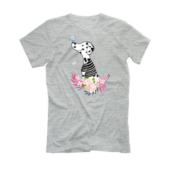 Футболка "Далматин и птичка"