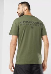 Футболка Alpha Industries Alpha Code Graphic Tee Olive (Оливковая)