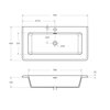 Cezares 50264 Раковина из искусственного мрамора 95x49x14