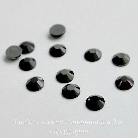 2058 Стразы Сваровски горячей фиксации Jet Hematite ss30 (6,32-6,5 мм)