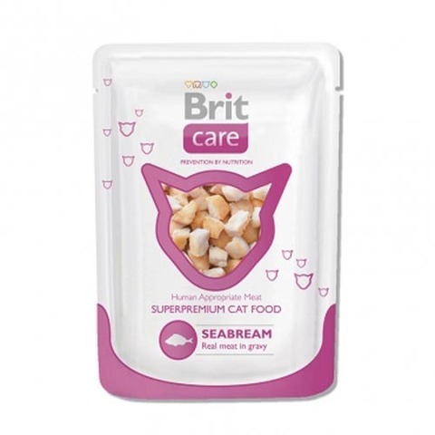 Brit Care пауч для кошек (морской лещ) 80г