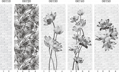 Панель ПВХ фотопечать 3D Panda Цветочные узоры 2700х250 мм