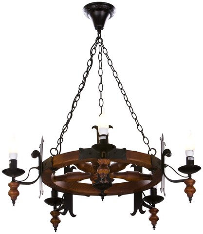 Люстра подвесная Velante Wooden 586-703-05