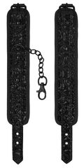 Черные поножи Luxury Ankle Cuffs - 