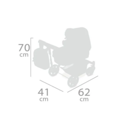 DeCuevas Коляска-трансформер для кукол 3 в 1 серии Скай 70см (80535)