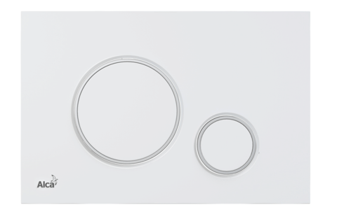 Кнопка управления для скрытых систем инсталляции, арт.M776, белый/хром-глянец AlcaPlast