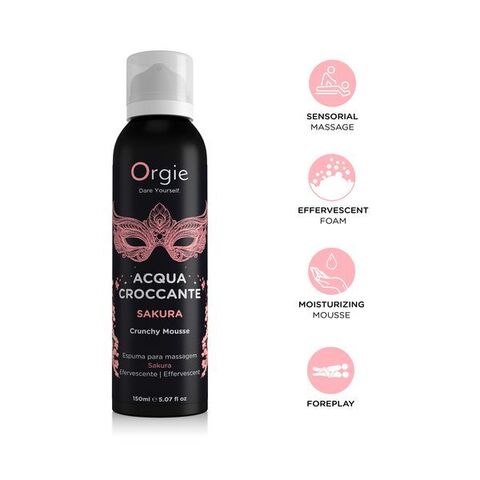 Orgie Acqua Croccante Sakura, 150ml Хрустящая пенка для массажа