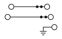 PTI 2,5-PE/LO/LO-Заземляющие клеммы для выполнения проводки в зданиях