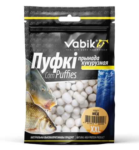 Приманка Vabik CORN PUFFIES XXL Мед ( заказ от 5 шт) 6-8 мм