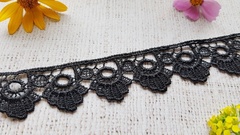 Кружево плетеное, ш. 3 см, чёрный